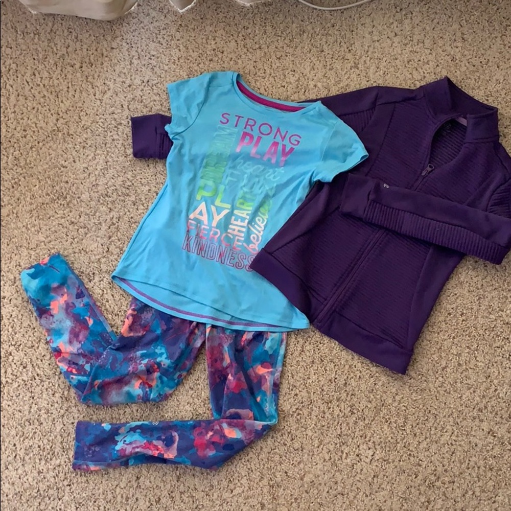 Girls Champion Activewear Size 7/8 w/ 6x T-shirt